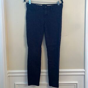 Pilcro and the Letterpress Black Textured Serif Skinny Jean